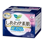 ロリエ しあわせ素肌 350 超スリム 特に多い夜用 羽つき 35cm 10コ入