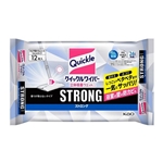 クイックルワイパー 立体吸着ウエットシート ストロング 香りが残らないタイプ 12枚入