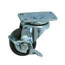 ハンマーキャスター　自在　ウレタンゴム車　ストッパー付き　４１５Ｅ－Ｕ　４０ｍｍ