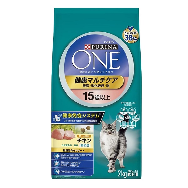 ピュリナワン　キャット　健康マルチケア　１５歳以上　チキン　２ｋｇ