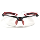 トラスコ　二眼型セーフティグラス　フレーム赤色　ＴＳＧ－９９０１－Ｒ－Ｈ