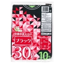 ポリ袋　中身が見えない　ブラック　３０Ｌ　０.０３ｍｍ厚　１０枚入　ＴＦ－３０