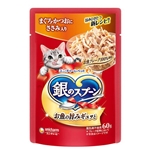 銀のスプーン　パウチ　まぐろ・かつおにささみ入り　６０ｇ