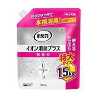消臭力　クリアビーズ　イオン消臭プラス　無香料　つめかえ用　特大　１.５ｋｇ