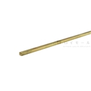 真鍮四角棒　約２ｍｍ×２ｍｍ×長さ１０００ｍｍ