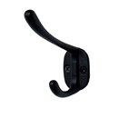 ＃１２０　落京帽子掛け　黒　小　ビス付き　１個入