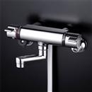 壁付サーモスタット式シャワー混合栓（80mmパイプ付）