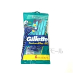 ジレット　カスタムプラスＥＸ　首振式　６本入