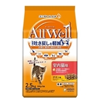 オールウェル 室内猫用 チキン味 挽き小魚とささみフリーズドライパウダー入り 2.5kg