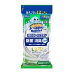 スクラビングバブル　流せるトイレブラシ　除菌消臭プラス　ホワイトブロッサム　替えブラシ　１２個