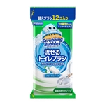 スクラビングバブル　流せるトイレブラシ　フローラルソープ　替えブラシ　１２個