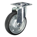 ハンマーキャスター　自在　ゴム車　４２０２Ｓ－１Ｒ　１５０ｍｍ