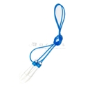 ビーズなわとび　白柄　青