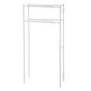 洗濯機ラックタオル掛け付き　マットホワイト　幅60～81cm　ＨＳＲ－１ＷＨ