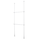 突ぱり強力２段ハンガー　ホワイト