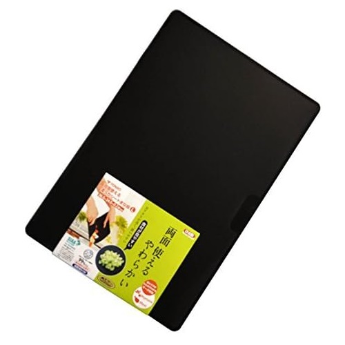 トンボ　両面使える柔らかシートまな板　Ｌ　ブラック