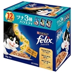 フィリックス　成猫　ツナ３種バラエティ　１２袋入