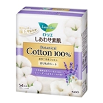 ロリエ　しあわせ素肌　パンティライナー　ボタニカルコットン　ラベンダー＆カモミールの香り　５４コ入