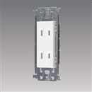 パナソニック　アドバンスシリーズ　埋込ダブルコンセント　金属枠付　セラミックホワイト　WTL1502W