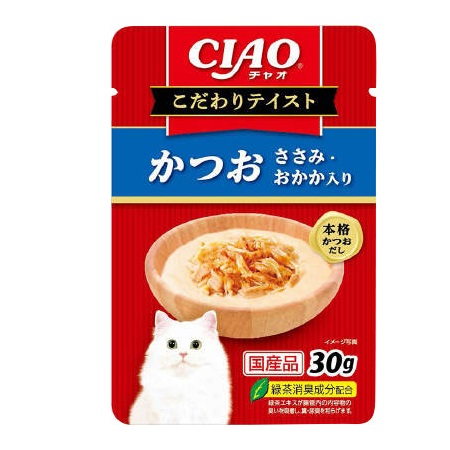 ＣＩＡＯ　こだわりテイスト　かつお　ささみ・おかか入り　３０ｇ