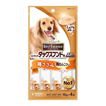 ベストバランス ミニチュア・ダックスフンド用 鶏ささみ鶏なんこつ入り 4本