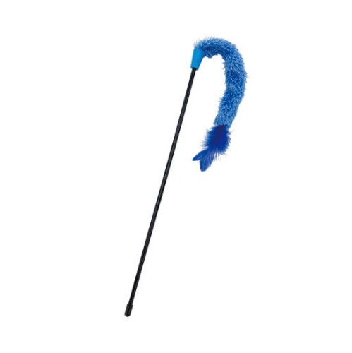 ペティオ　猫用おもちゃ　大好きブルーの猫じゃらし　テール＆フェザー