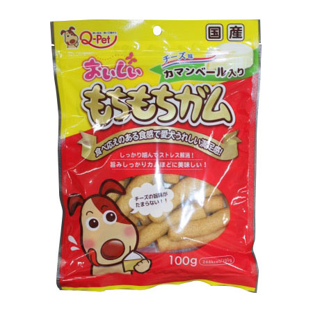 おいしいもちもちガム　カマンベール入り　チーズ味　１００ｇ