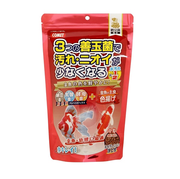 コメット　金魚の主食　納豆菌　色揚げ中粒　４３０ｇ
