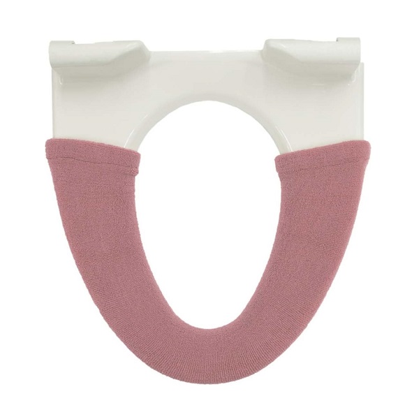 カラーショップ　洗浄・暖房便座カバー　スモークピンク