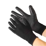 ウレタン背抜き手袋　やわらかフィット　黒　Ｌ　１０双組　１５３０－１０Ｐ