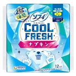 ソフィ クールフレッシュ 超涼感ナプキン 29cm 多い夜用 羽つき 12コ入