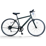 シナネンサイクル　クロスバイク　ＲＯＯＭ－Ｃ　７００Ｃ　外装６段　マットブラック　【鍵・ライト別売】