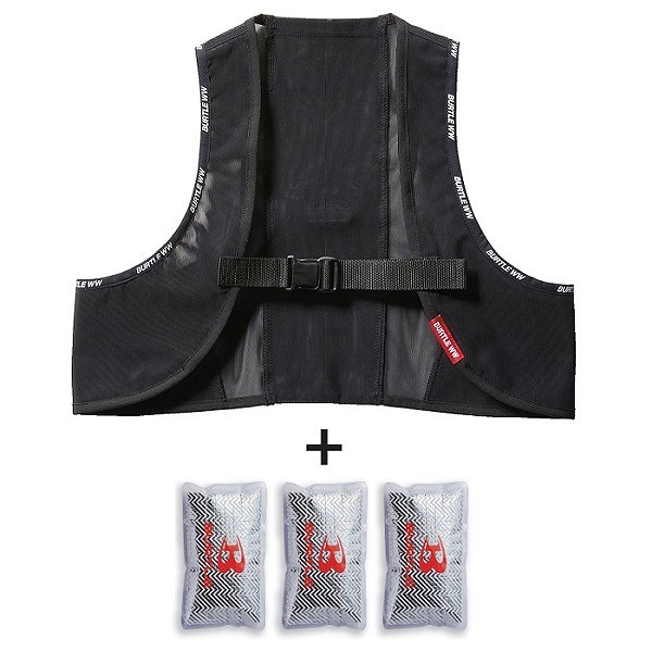 バートル AC350S フリーザーベスト&アイスパックセット ブラック XL AC350S