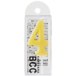 ナンバーキャンドル　パステル４番　アイボリー