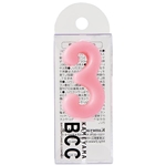 ナンバーキャンドル　パステル３番　ライトピンク