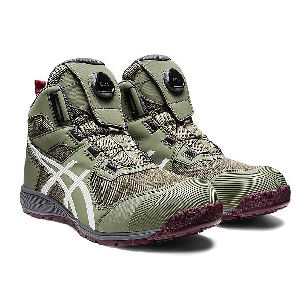 アシックス　ウィンジョブ　ＣＰ２１４ＴＳ　ライケングリーン×ホワイト　２５．５ｃｍ