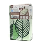 掛ふとんカバー　ＳＬ　約１５０×２１０　リーフ　グリーン