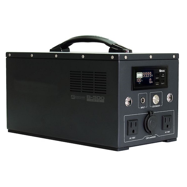富士倉　500W出力ポータブルバッテリー　B-500