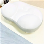 MORIPiLO　もっとうもれる贅沢　もっちりマイクロビーズわたまくら　約40×62×高18cm