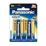 パナソニック　アルカリ乾電池　エボルタ　９Ｖ角形　２本パック
