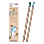 三菱鉛筆　hahatoco（ハハトコ）　かきかた鉛筆　Ｂ　六角軸　イルカ＆カモメ　1ダース(12本入)