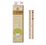 三菱鉛筆　hahatoco（ハハトコ）　かきかた鉛筆　４Ｂ　六角軸　ハリネズミ＆猫　1ダース(12本入)