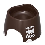 小型犬専用フードボウル　すべり止め付き　ブラウン