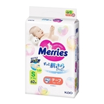 メリーズ　エアスルー　テープ　Ｓサイズ　６２枚