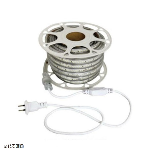 富士倉　LEDロープライト　両面発光　１０ｍ（電源付き）　ＦＲＬーＷ１０ＭーＷ
