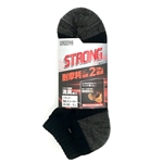WAGENYA ソックス　STRONG 耐久 先丸スニーカー丈 ブラック　25-28cm　3足組