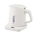 山善 電気ケトル 1.0L 湯こぼれ防止 1200W 温度設定 50-100度 保温機能 空焚き防止 YKU-SC1210J