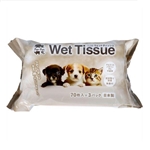 ペット用　ウェットティッシュ　７０枚入×３パック