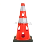 穴あきコーン７００　レッド　反射ホワイト　ＣＨＲＫー７００ＲＥ