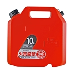 YAZAWA　矢澤産業　プラスチックガソリン缶　１０Ｌ　ＹＧＰ-１０